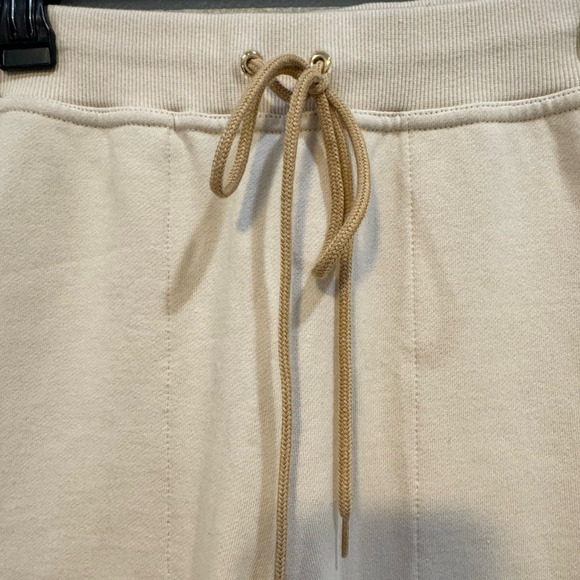 ST. JOHN $695 French Terry Joggers Cream Beige Embellished Pockets Size S - Picture 5 of 8
